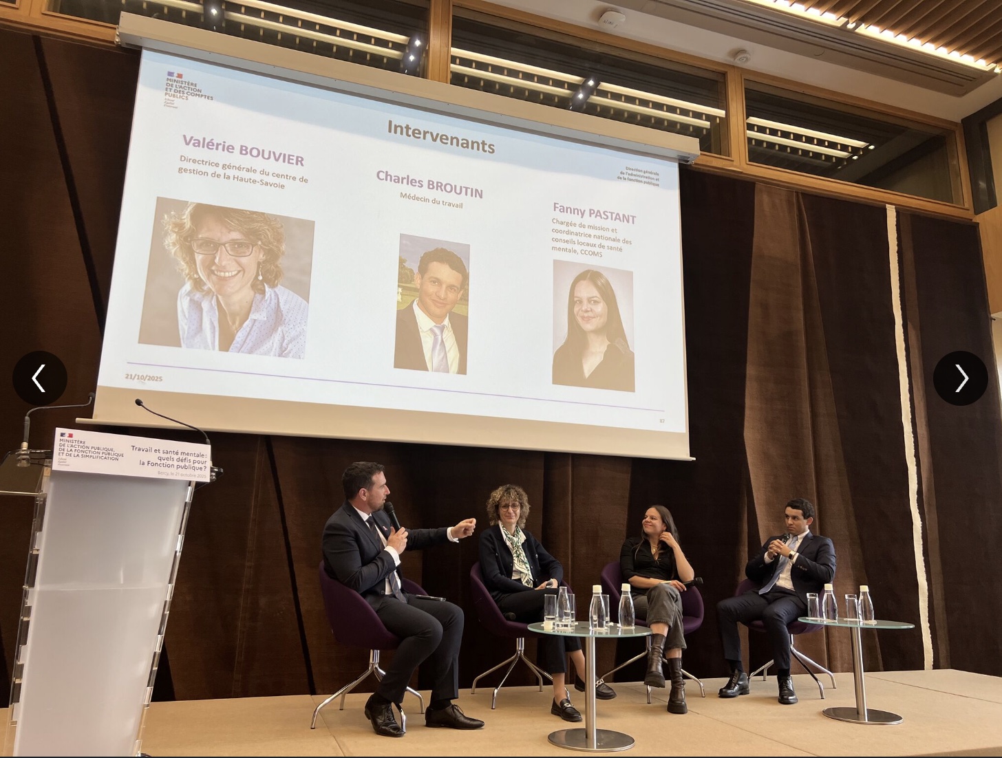 DGAFP panel discussion on work and mental health in the French civil service