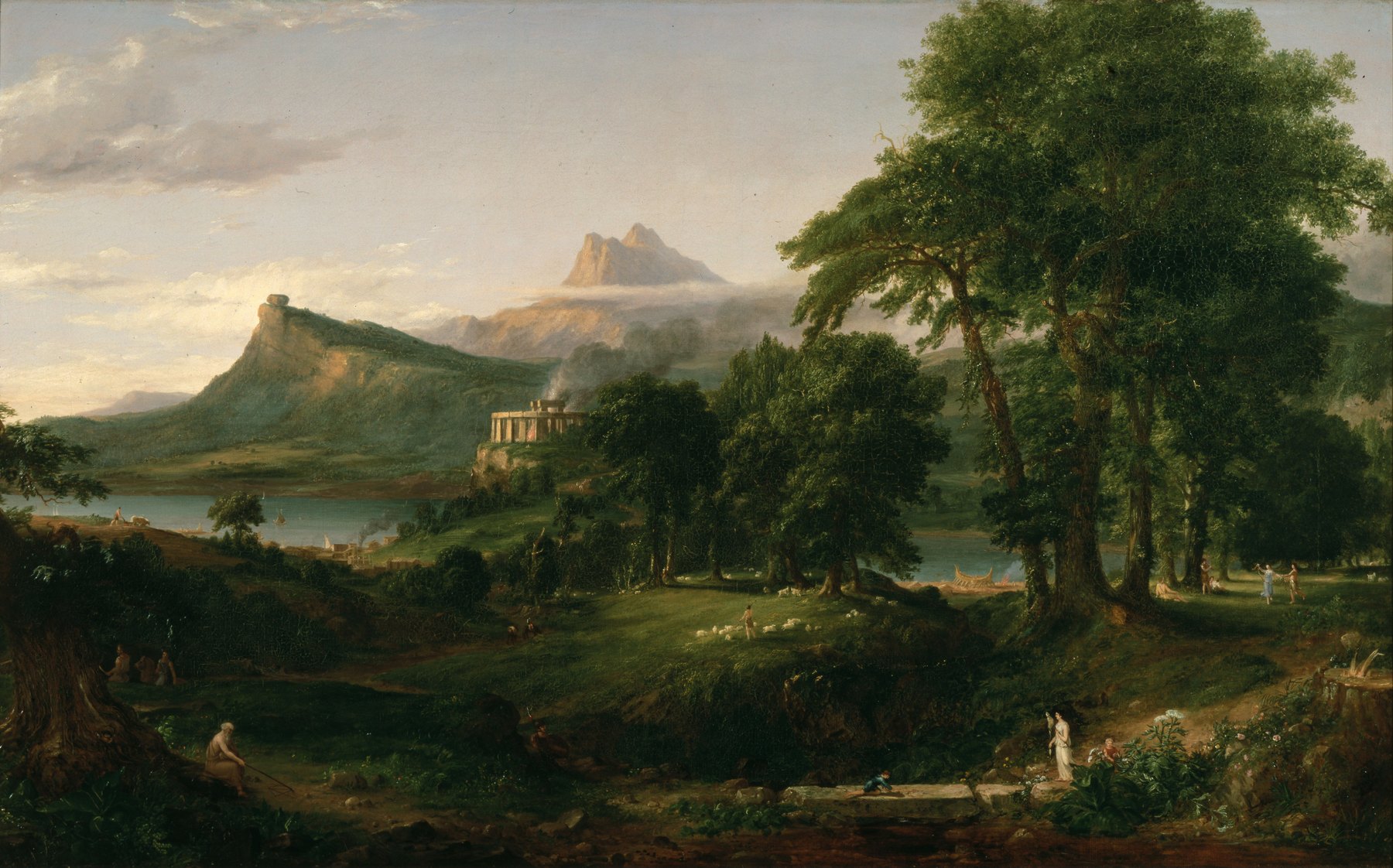 Thomas Cole, L'État arcadien ou pastoral, 1836