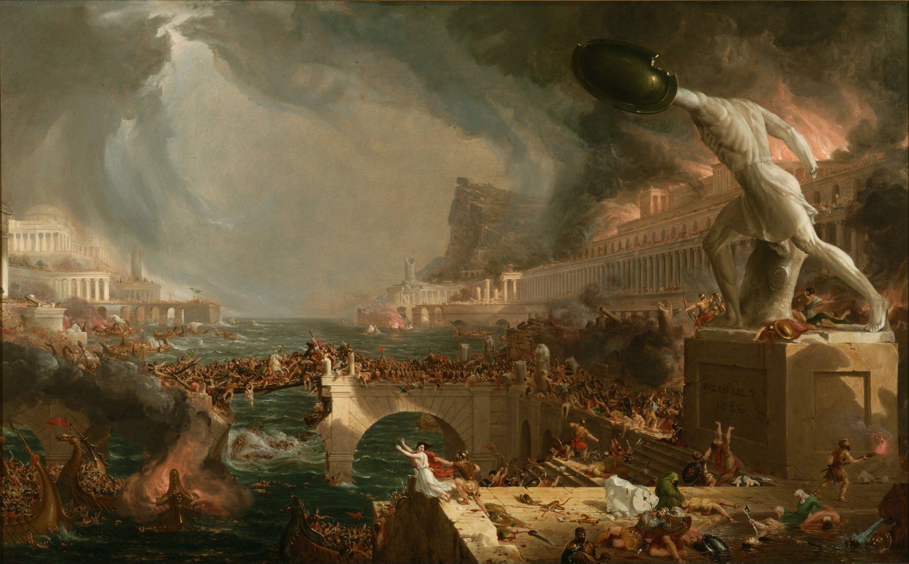 Thomas Cole, La Destruction, 1836